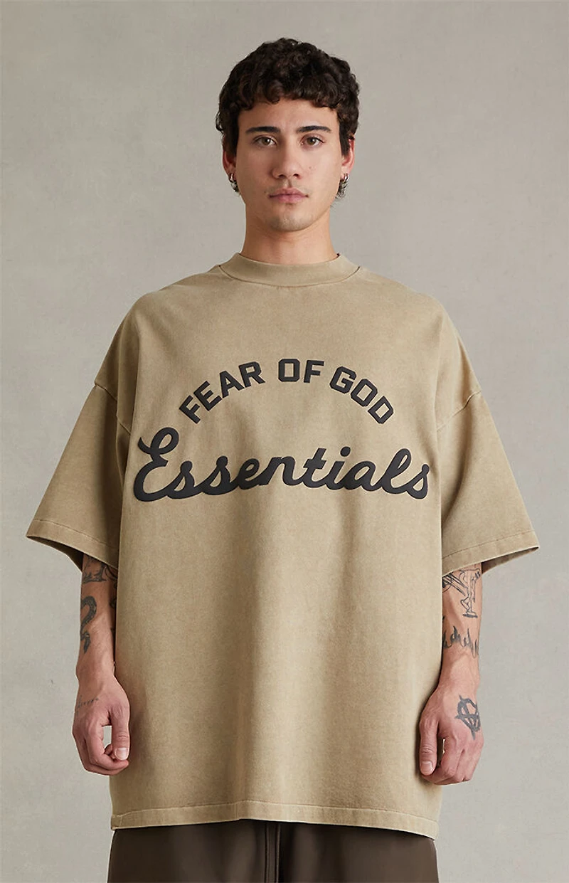 Fear of God ESSENTIALS Faded Dune Training '90s Short Sleeve T-Shirt