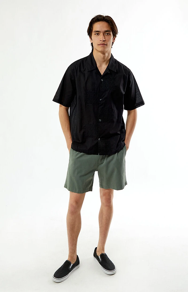 Pacsun Black Ritz Oversized Resort Camp Shirt