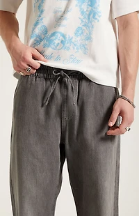 Pacsun Gray Straight Drawstring Pants