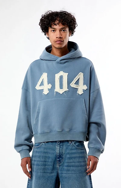 Pacsun 404 Raw Applique Cropped Hoodie