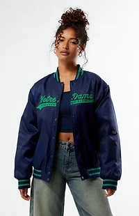 HYPE & VICE Notre Dame A-Game Varsity Bomber Jacket