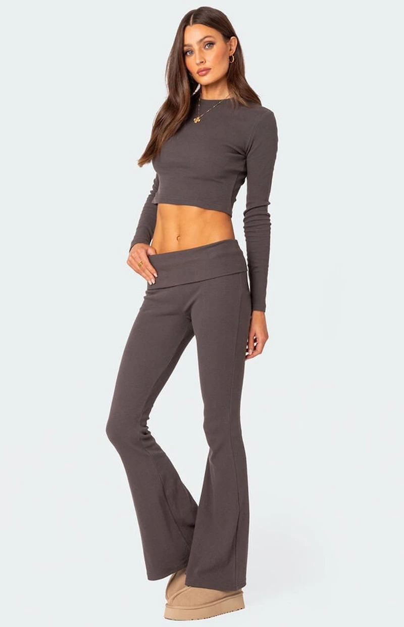 Edikted Coffee Break Ribbed Top