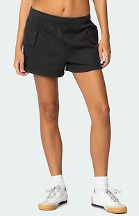 Edikted Garnet Cargo Sweat Shorts