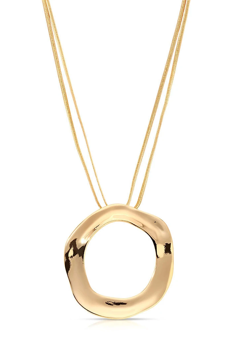 Ettika Open Circle Statement Necklace