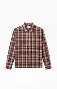 MUSEUM OF PEACE & QUIET Wordmark Button Up Long Sleeve Shirt