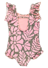 Boardies Kids Melo Ruffles One Piece Swimsuit