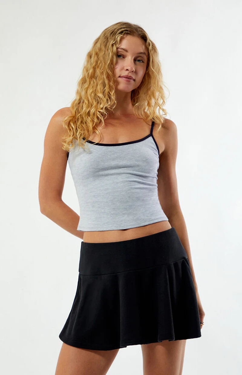 adidas Black Essentials 3-Stripes Mini Skirt