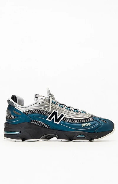New Balance Silver & Blue 1000 Shoes