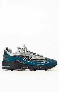 New Balance Silver & Blue 1000 Shoes
