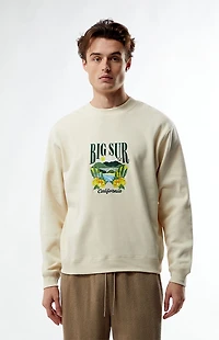 Pacsun Big Sur Embroidered Crew Neck Sweatshirt