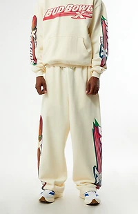 Budweiser Bud Bowl Ten Open Hem Baggy Sweatpants
