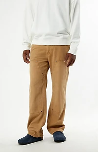 Guess Jeans Tan Paneled Carpenter Pants