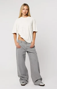 ABRAND 99 Crystal Low Rise Baggy Jeans