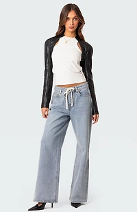 Edikted Wynn Low Rise Oversized Jeans