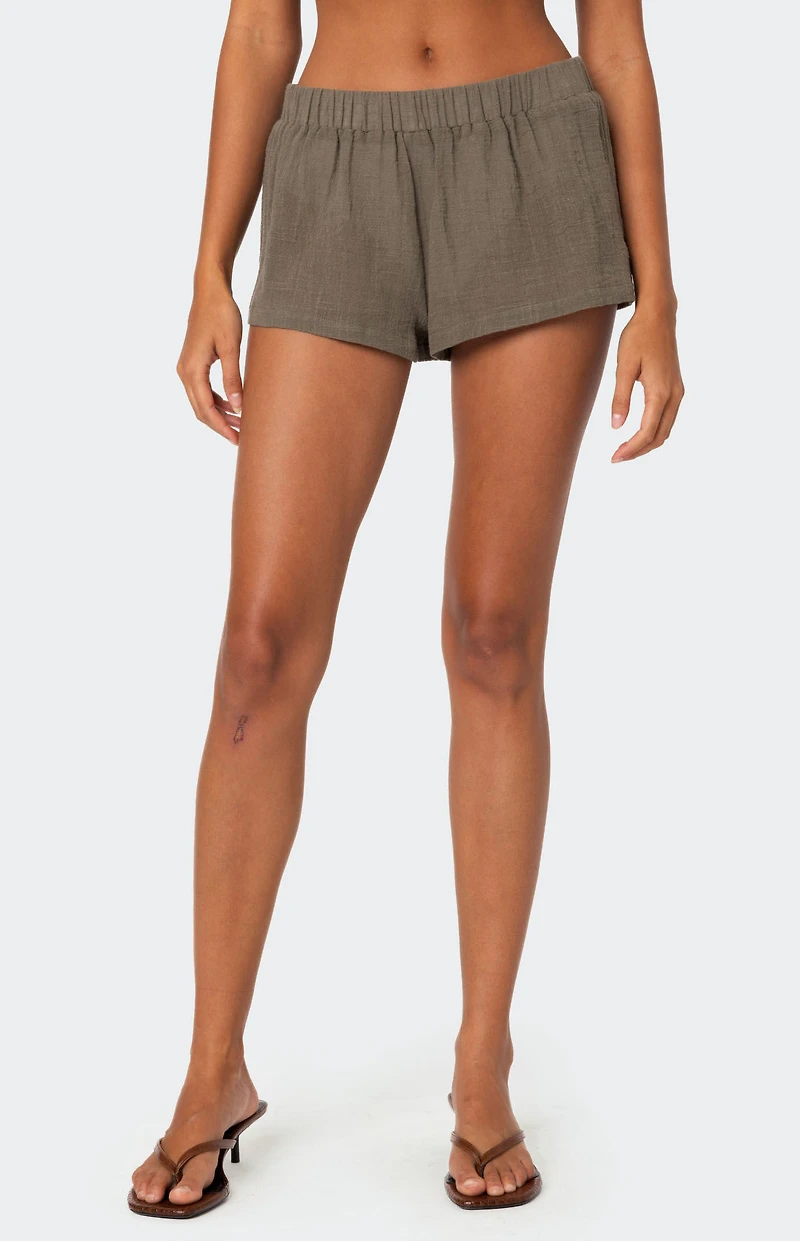 Edikted Harleigh Linen Look Shorts