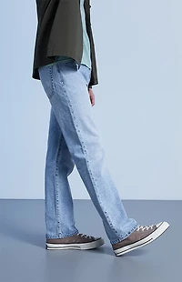 Pacsun Wyatt Light Wash Indigo Straight Jeans