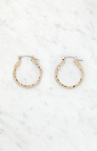 LA Hearts Braided Medium Hoop Earrings