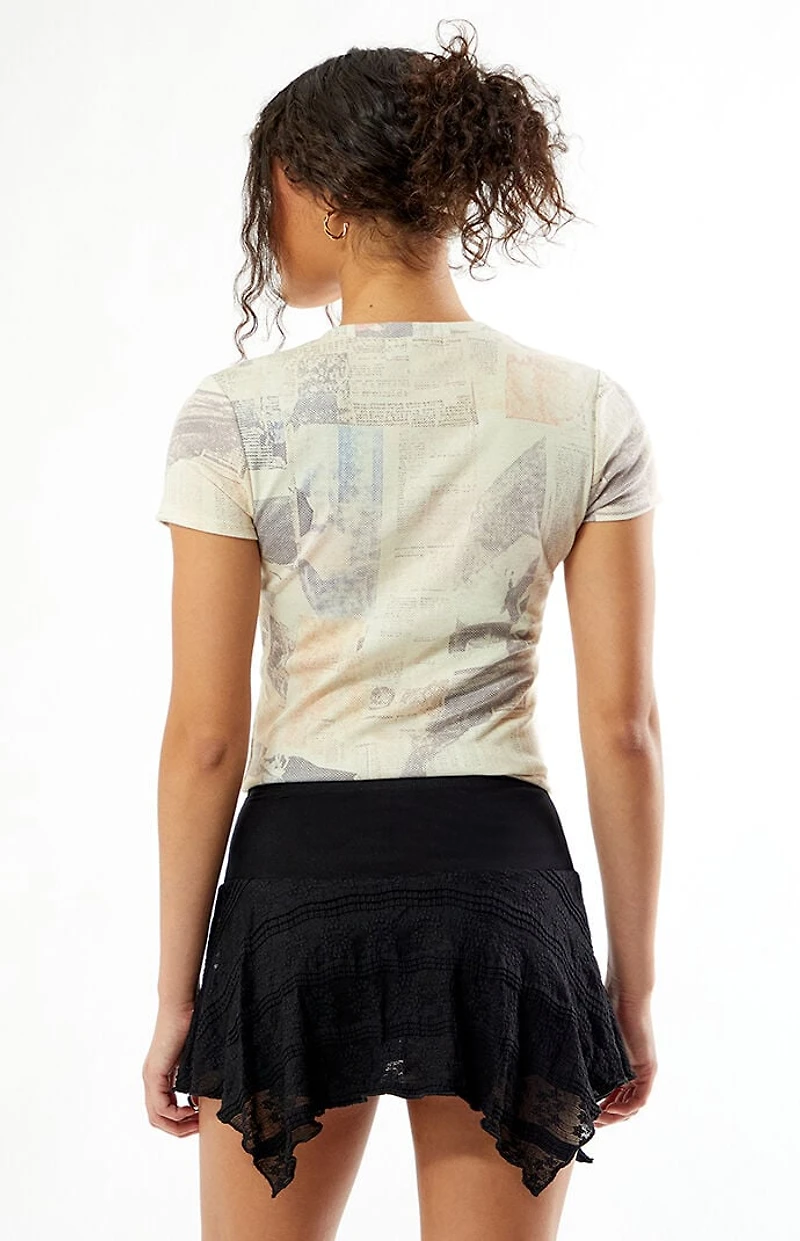 Your Favorite Asymmetrical Floral Mini Skort