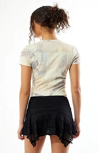 Your Favorite Asymmetrical Floral Mini Skort