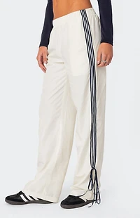 Edikted Remy Bow Ribbon Track Pants