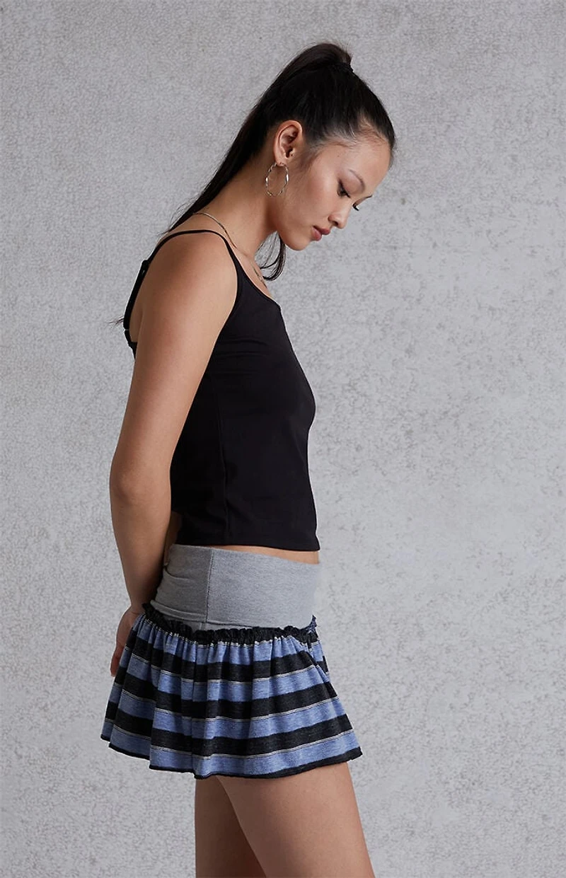 Modern Renewal Tiered Fold-Over Mini Skirt