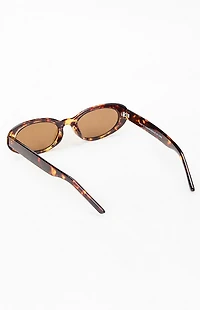 Pacsun Zoe Tortoise Oval Sunglasses
