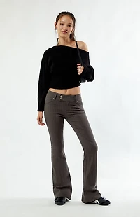 Pacsun Low Rise Flare Pants Stretch Pinstripe