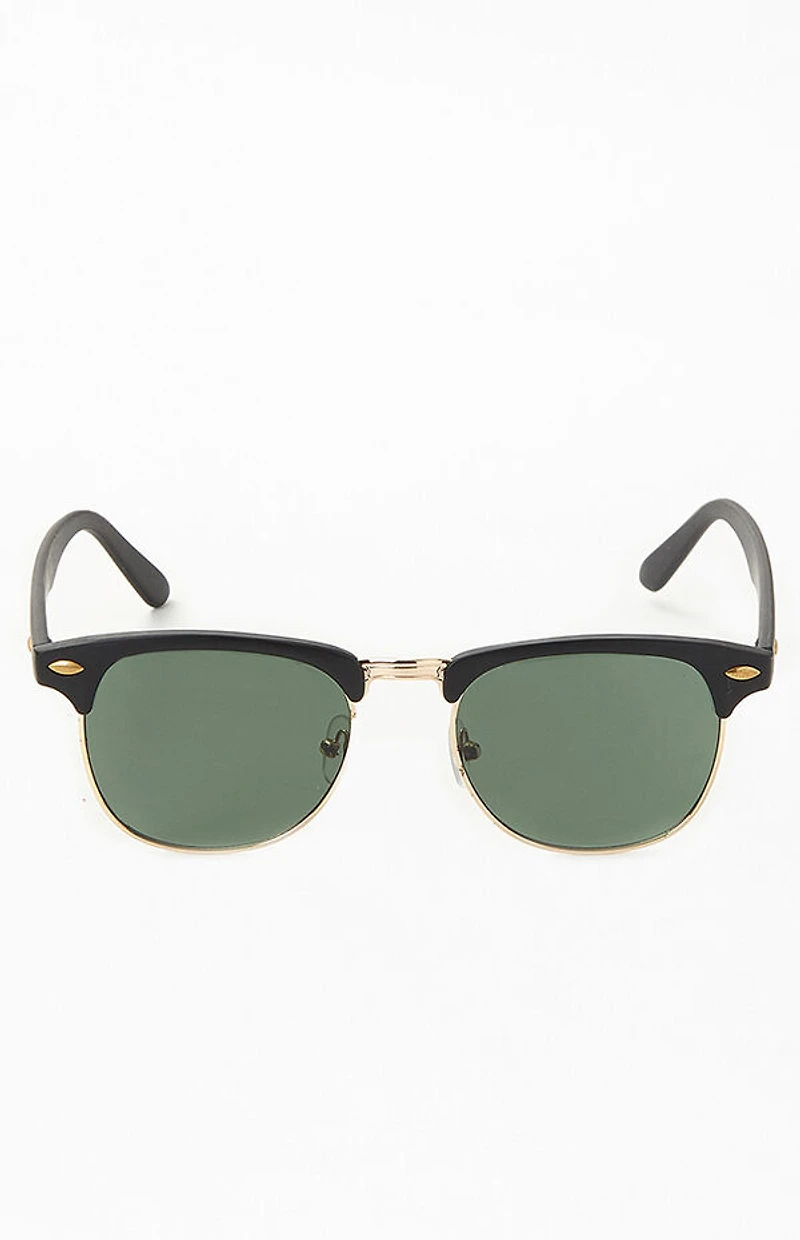 Pacsun Small Metal Fifty-Fifty Sunglasses