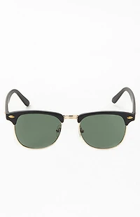 Pacsun Small Metal Fifty-Fifty Sunglasses