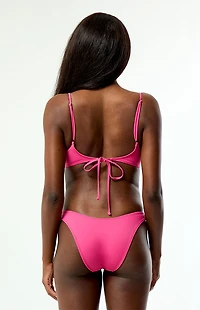 Pacsun Magenta Rae High Cut Bikini Bottom