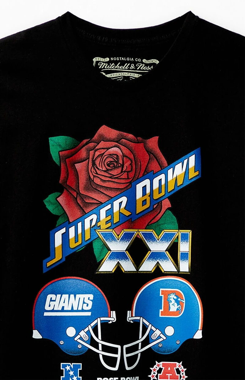 Mitchell & Ness NFL Super Bowl NY Giants Vs Denver Broncos T-Shirt