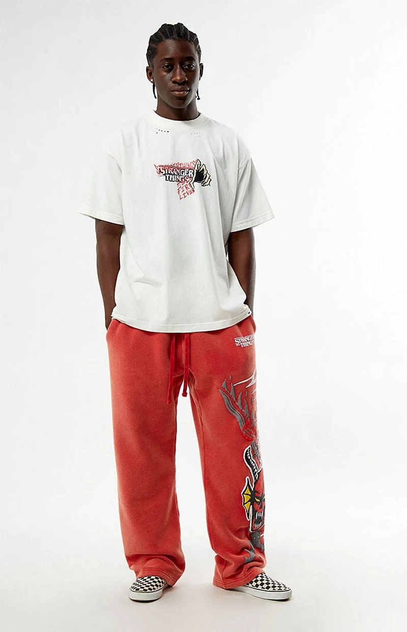 Netflix x Stranger Things Invite Hellfire Club Ripped T-Shirt