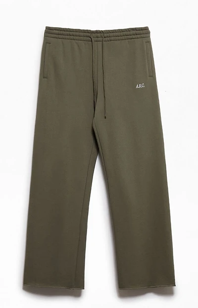 A.R.C. Green Standard Fleece Wide Leg Sweatpants