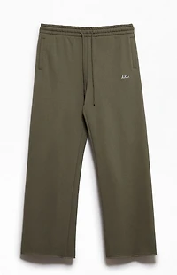 A.R.C. Green Standard Fleece Wide Leg Sweatpants