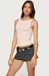 Edikted Chrissy Tie Strap Tank Top