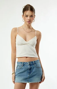 Your Favorite Embroidered Babydoll Tank Top