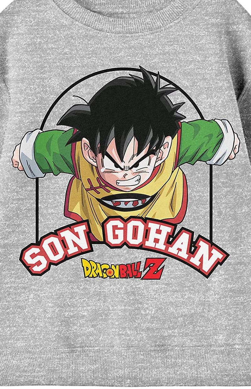 Kids Dragon Ball Z Son Gohan Crew Neck Sweatshirt