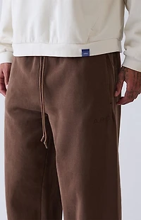 A.R.C. Brown Heavyweight Fleece Jogger Sweatpants