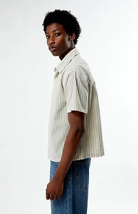 Pacsun Oxford Striped Camp Shirt