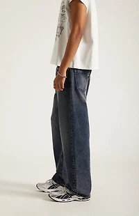 Pacsun Dylan Baggy Jeans Dark Washed Blue