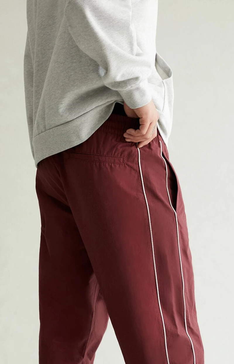 Pacsun Maroon Baggy Track Pants