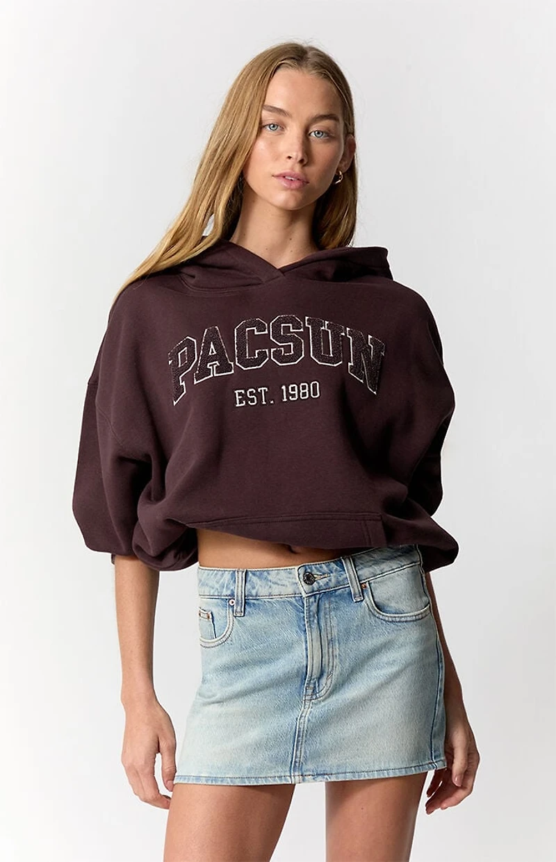 Pacsun Bella Stretch Light Indigo Mid Rise Jean Mini Skirt
