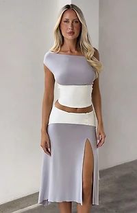 Tiger Mist Denali Off-The-Shoulder Top