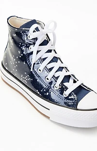 Converse Kids Chuck Taylor EVA Glitter All-Star Lift Platform High Top Shoes