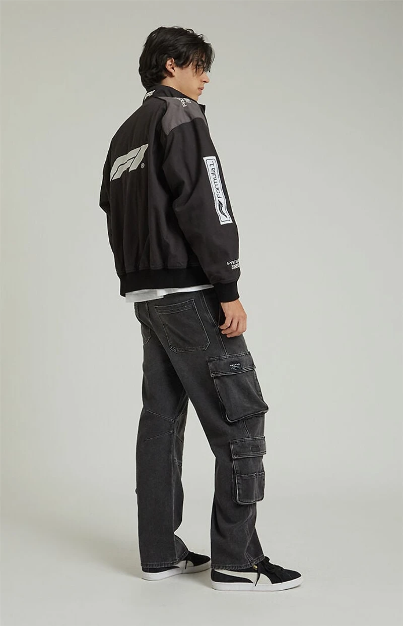 Pacsun Dylan Cargo Baggy Jeans Black