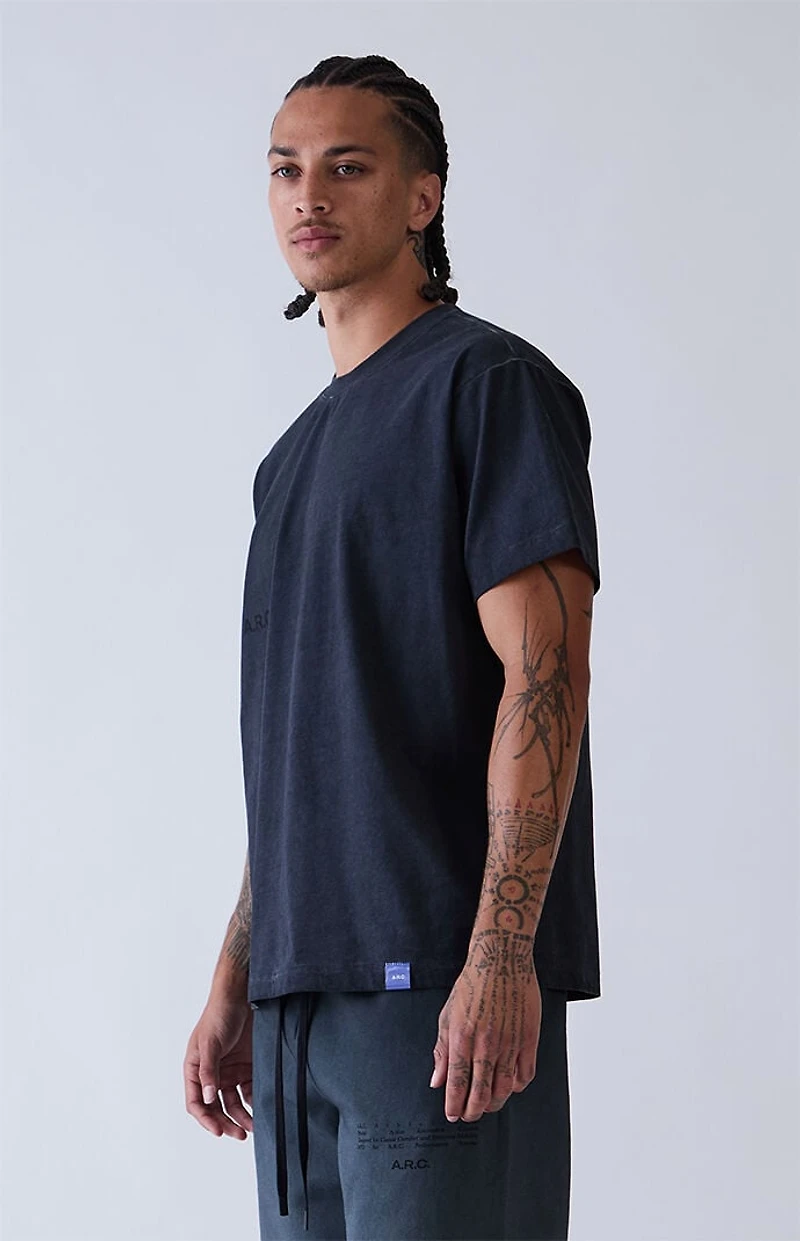 A.R.C. Black Vintage Wash Heavyweight T-Shirt