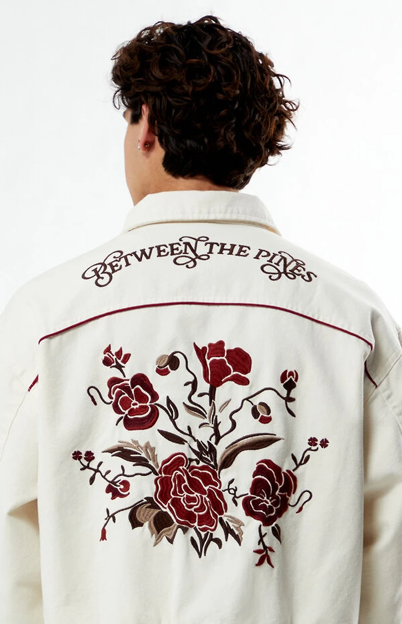 Pacsun Western Floral Embroidered Gas Jacket