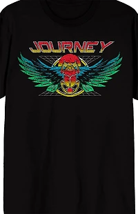 Journey Vintage Scarab and Album Stacks T-Shirt
