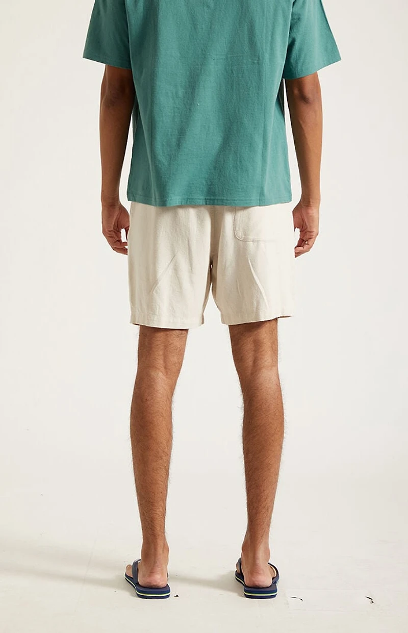Pacsun Cream Linen Shorts