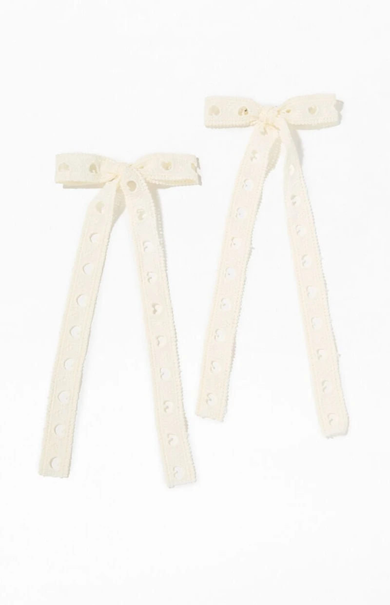 LA Hearts 2 Pack Crochet Hair Clips